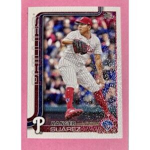 2025 Topps Series 1 -Phillies- Ranger Suarez #56 Canvas  serially number  19/50